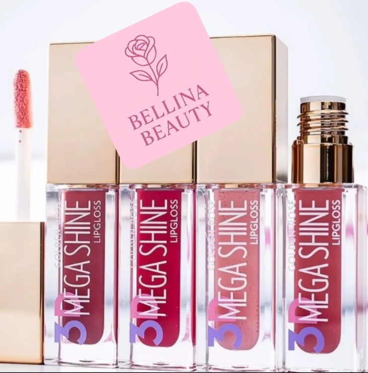 لیپ گلاس مگا شاین گلدن رز بافت نرم و سبک زیبایی لبهاتو دوچندان میکنه